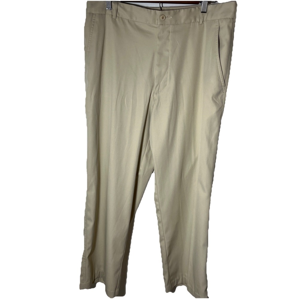 Snake Eyes Dry-18 Mens Golf Pants Tan Khaki Performance Trousers 34x30